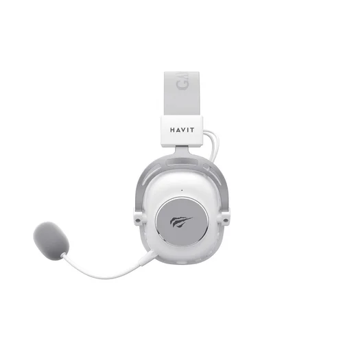Havit H2002YG 2.4G žaidimų ausinės, baltos ir pilkos image 3