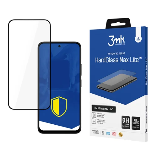 3mk HardGlass Max Lite stiklas Xiaomi Redmi 15 5G, juodas image 1