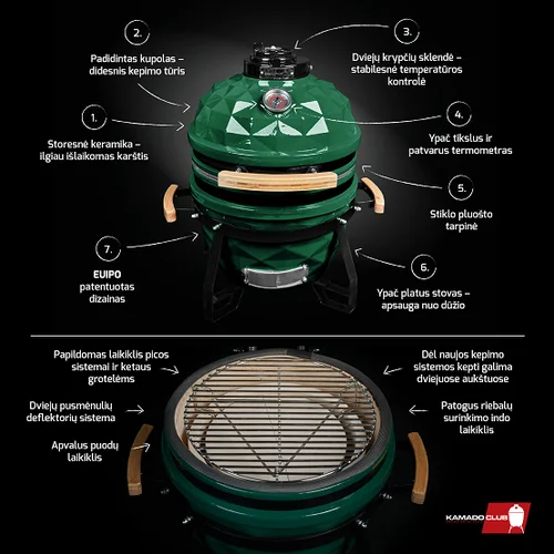 KamadoClub JUNIOR kepsninė, Žalia image 2