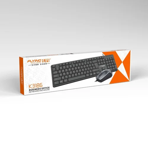 Flying Colors K3186 USB-A QWERTY klaviatūros ir pelės rinkinys image 2