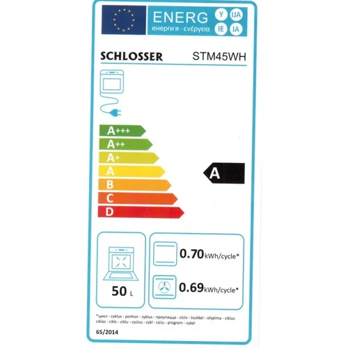 Schlosser STM45WH įmontuojama orkaitė image 2