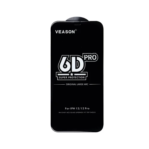 Veason 6D Pro stiklas iPhone 7/8/SE 2020/2022, juodas image 2