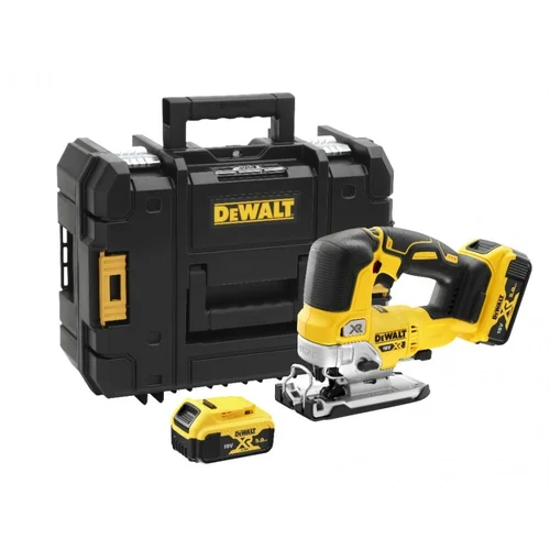 DeWALT DCS334P2 akumuliatorinis siaurapjūklis (18V 2 x 5,0 Ah) image 1