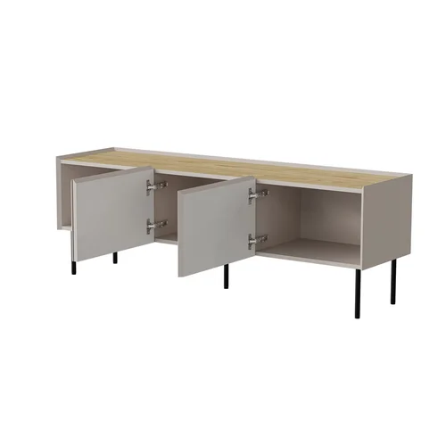 Cama FELLINI televizoriaus stovas 150 × 40 × 52 cm, kašmyro ir ąžuolo image 2