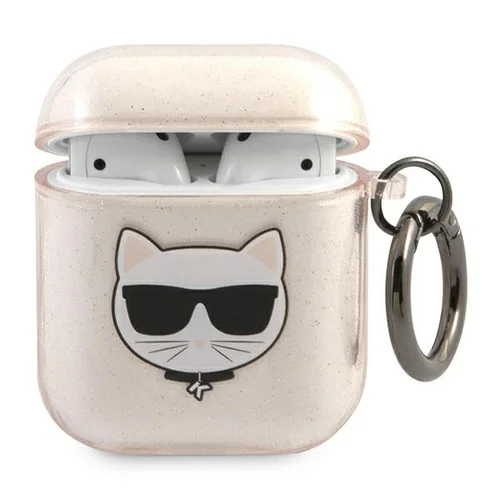 Karl Lagerfeld Choupette Head dėklas AirPods 1/2, auksinis image 1