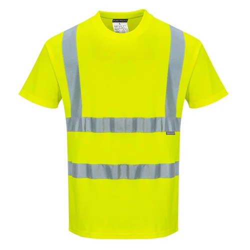 Portwest S170 Medvilniniai trumparankoviai marškinėliai XXXL Geltona image 2