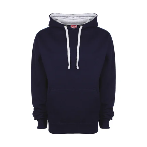 FDM FH002 džemperis su gobtuvu - Unisex XL Navy/Sport Grey image 3