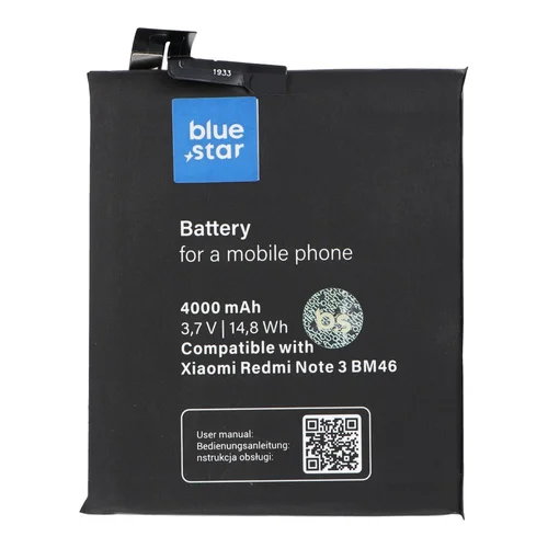 Blue Star BM46 4000 mAh akumuliatorius Xiaomi Redmi Note 3 image 1