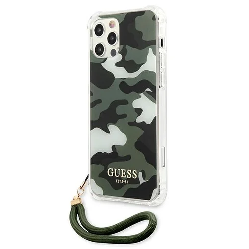 Guess GUHCP12MKSARKA Camo dėklas iPhone 12/12 Pro, žalias image 2