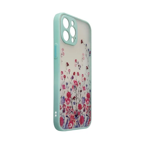 Gėlių dėklas iPhone 12 Pro Max, šviesiai mėlynas image 3