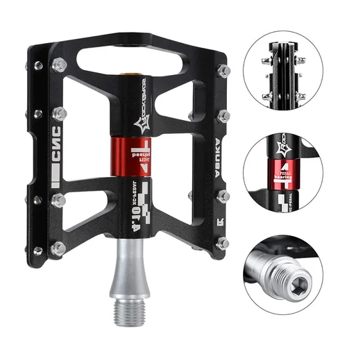 Rockbros JT410 4.10 dviračio pedalai, juodi image 3