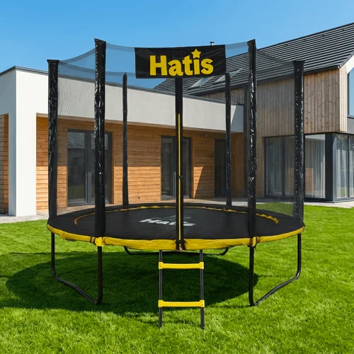 Batutas HATIS 2.44 m, su apsauginiu tinklu ir laipteliais image 2