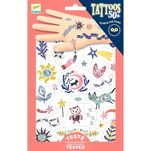 Djeco „Saldžių sapnų“ šviečiančios tatuiruotės image 1