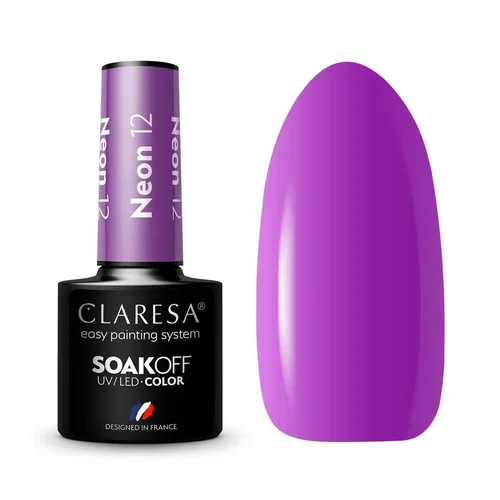 CLARESA NEON 12 hibridinis nagų lakas 5 g image 1