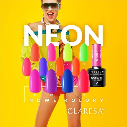 CLARESA NEON 12 hibridinis nagų lakas 5 g image 2