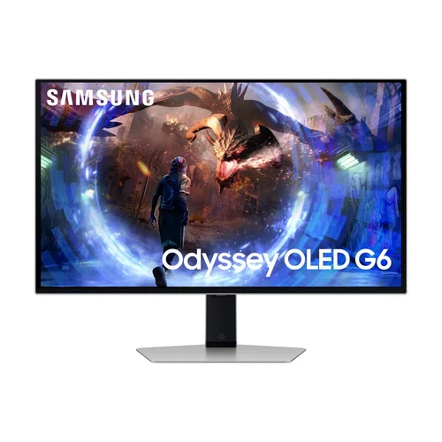Samsung G60SD 27 col. QHD OLED monitorius, sidabrinis image 1