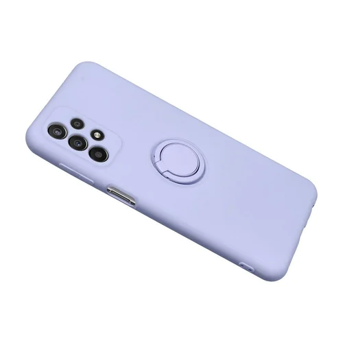 Samsung S25 silikoninis dėklas su žiedu, violetinis image 2