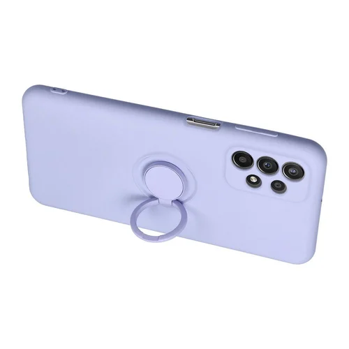 Samsung S25 silikoninis dėklas su žiedu, violetinis image 3