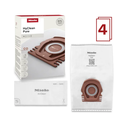 Miele HyClean Pure CO dulkių maišelių rinkinys 12557080, 4 vnt image 2