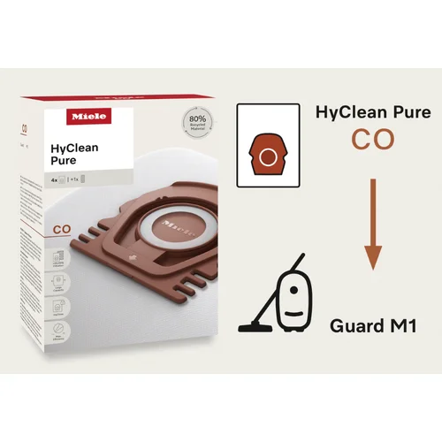 Miele HyClean Pure CO dulkių maišelių rinkinys 12557080, 4 vnt image 3