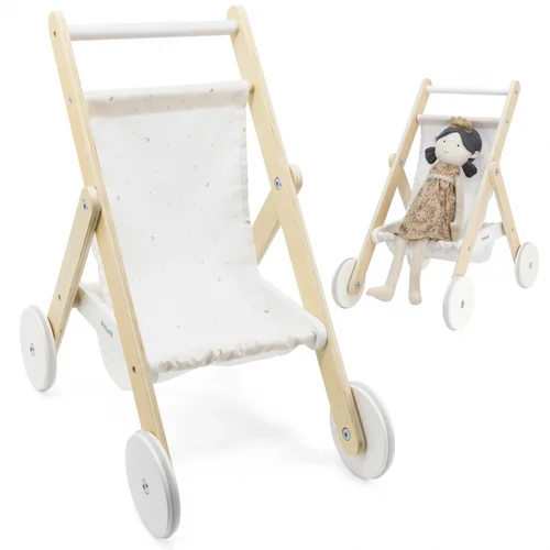 VIGA PolarB Medinis Lėlių Vežimėlis 37,2×24,7×40,6 cm image 1