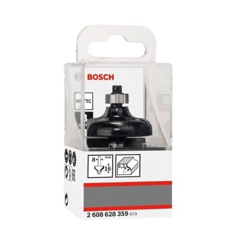Bosch HM suapvalinimo freza R=6,3mm L=16mm 2608628359 image 2