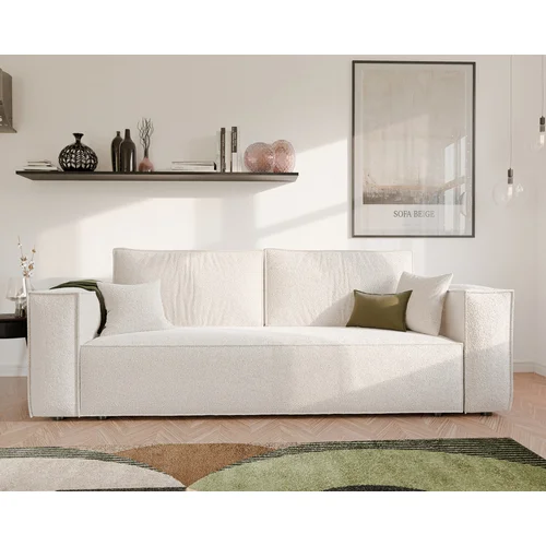 BALI sofa-lova su patalynės dėže, Boucle C1 kreminė image 3