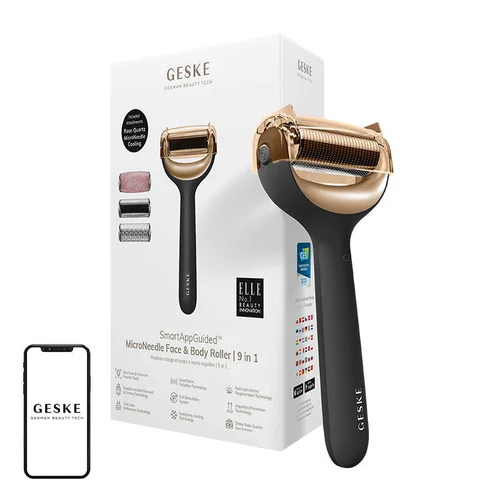 GESKE 9-in-1 veido ir kūno mikroadatinis ritinėlis, pilkas image 2