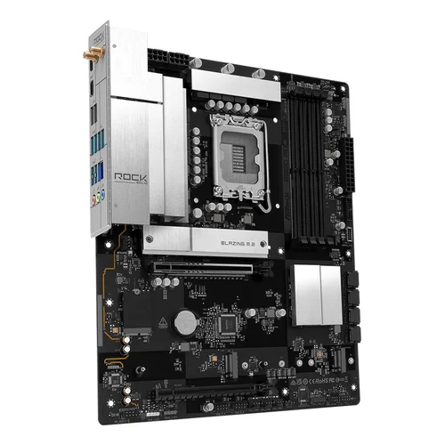 Asrock B860 Rock WiFi 7 ATX LGA 1851 pagrindinė plokštė image 3