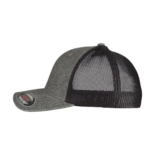 Flexfit 6511M kepuraitė su snapeliu S/M Heather Grey/White image 3