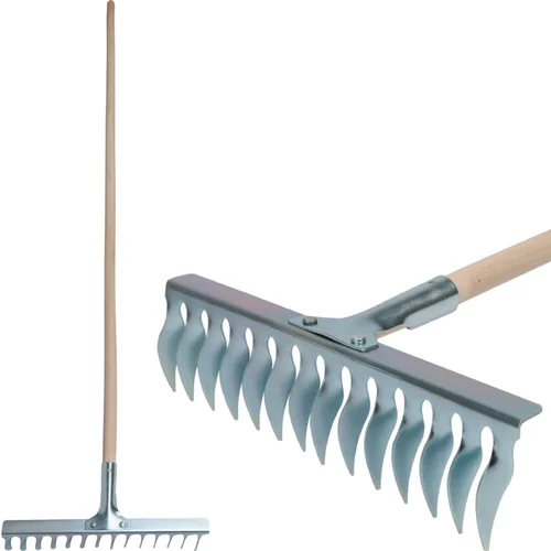 STRENDPRO Grėblys aeravimui su mediniu kotu, 14 dantų image 3