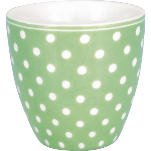GreenGate DOTTY žalsvas mini latte puodelis image 1