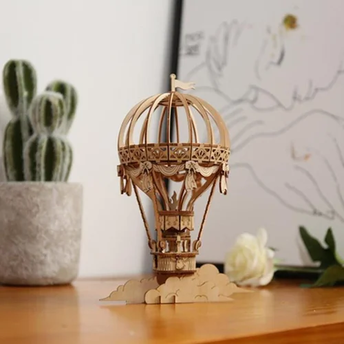 ROKR medinė 3D dėlionė „Oro balionas“ image 2