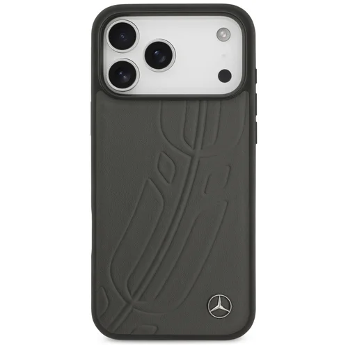 Mercedes „Laurel Leaf“ MagSafe dėklas iPhone 17 Pro Max, juodas ir pilkas image 3