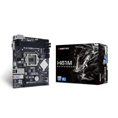 Biostar H61MHV3 LGA 1155 micro ATX motininė plokštė image 1