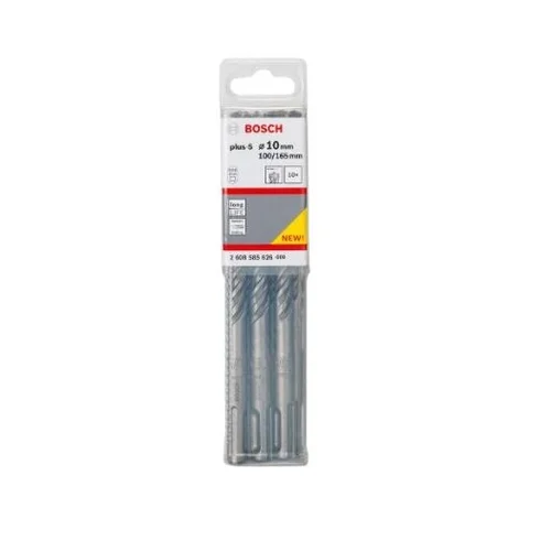Bosch S4L grąžtas betonui SDS-plus 10x100x165 mm, 10 vnt image 1