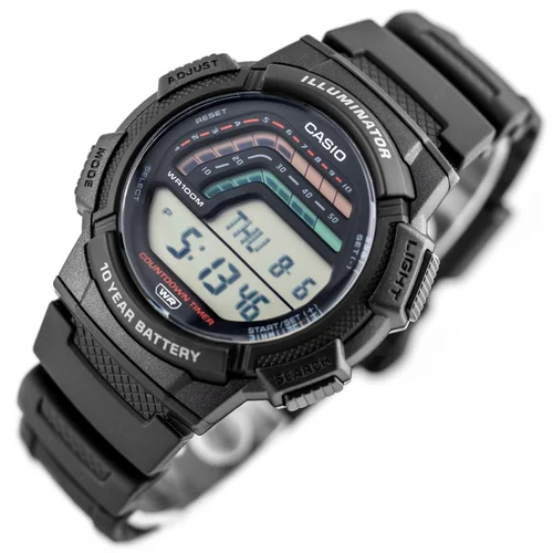 Casio WS-1800-1AVDF juodas vyriškas laikrodis image 3