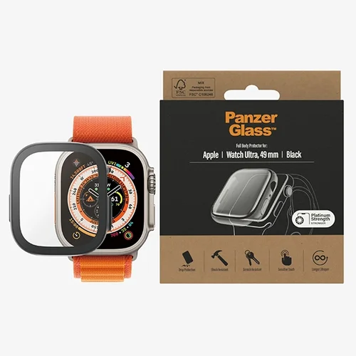 PanzerGlass dėklas Apple Watch Ultra 49 mm, juodas image 3