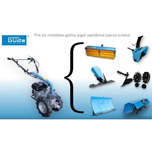 Gude GME 6.5 V benzininis motoblokas, 4,8 kW image 2