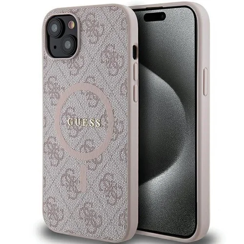 GUESS GUHMP15MG4GFRP dėklas iPhone 15 Plus, rožinis image 1