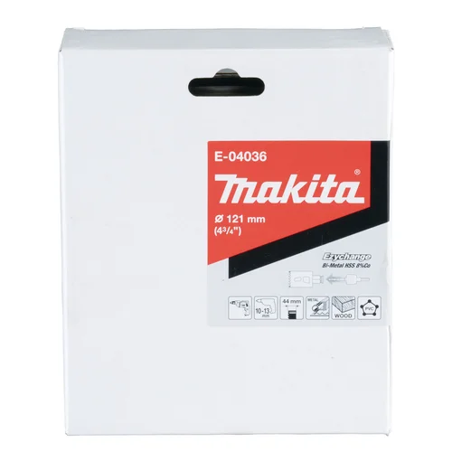 Makita E-04036 EZYCHANGE Bi-Metal karūna, 121 mm image 3