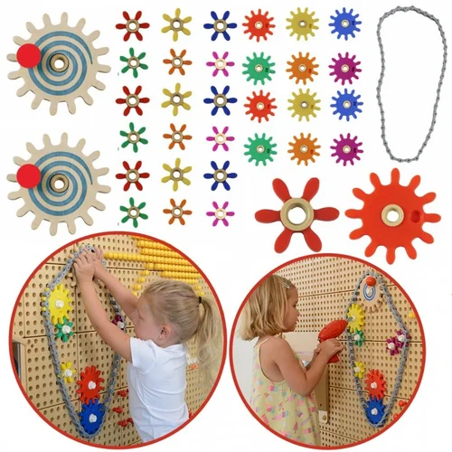 Masterkidz STEM Gears 39 elementų rinkinys image 1