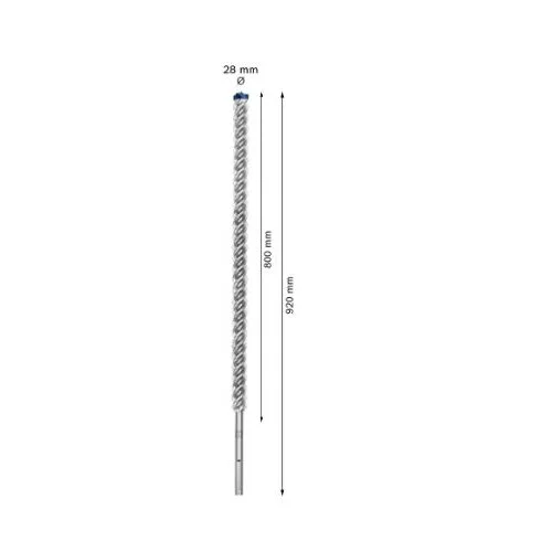 Bosch SDS-max-8X grąžtas betonui, 28x800x920 mm, 2608900250 image 2