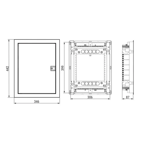 ETI 24+4 mod. ECG28 potinkinis IP40 skydas image 3