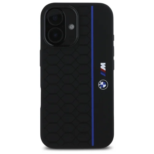 BMW Hexagon Blue Line MagSafe dėklas iPhone 16, juodas image 3