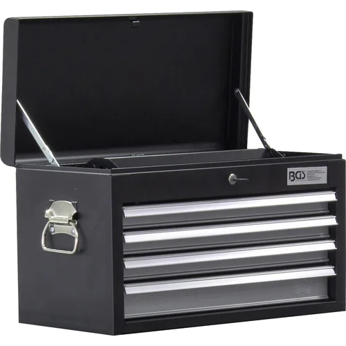 BGS technic 4002 tuščia metalinė įrankių dėžė, 4 stalčiai image 1