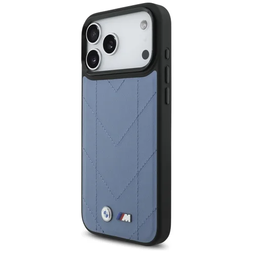 BMW M siuvinėto logotipo MagSafe dėklas iPhone 17 Pro Max, mėlynas image 2