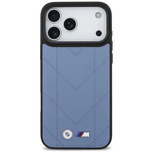 BMW M siuvinėto logotipo MagSafe dėklas iPhone 17 Pro Max, mėlynas image 3