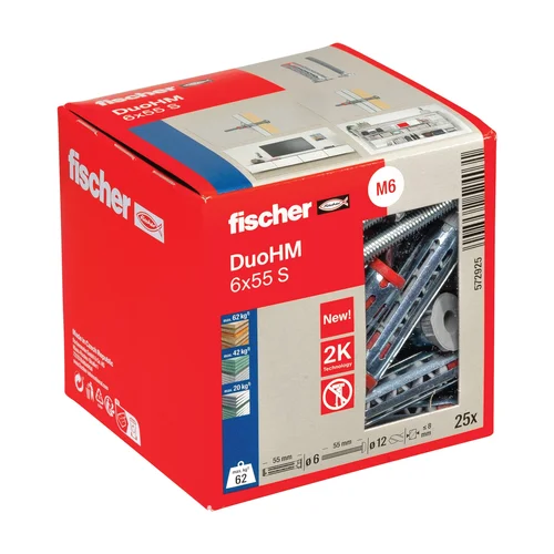 Fischer DuoHM 6x55 S PH TX kaištis, 25 vnt. image 2
