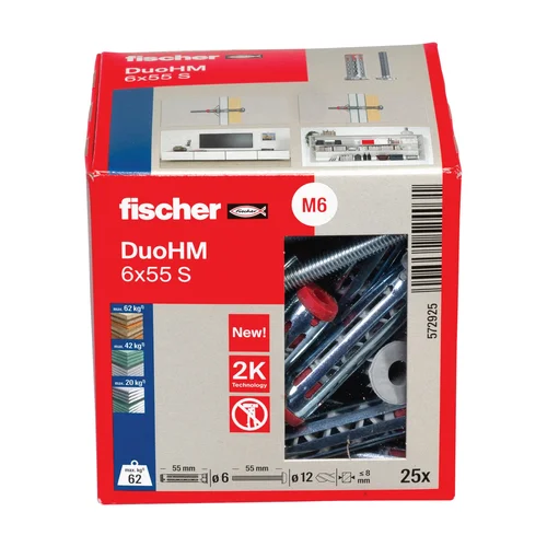Fischer DuoHM 6x55 S PH TX kaištis, 25 vnt. image 3